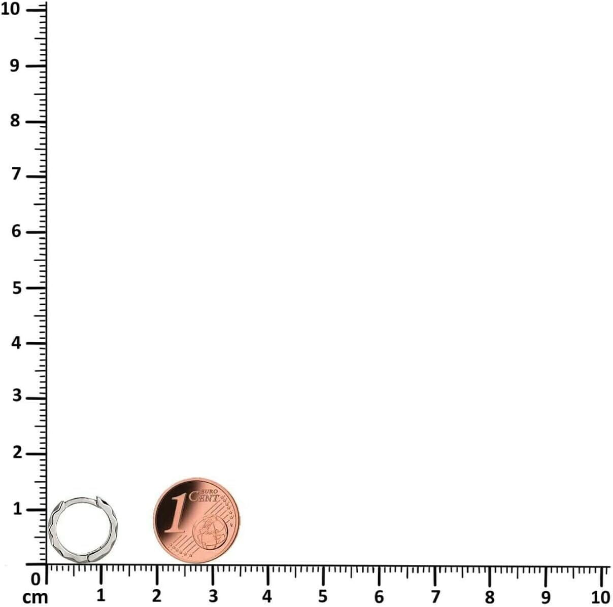 Schöner-SD 925 Silber Creolen 13mm poliert mit Wellenschliff