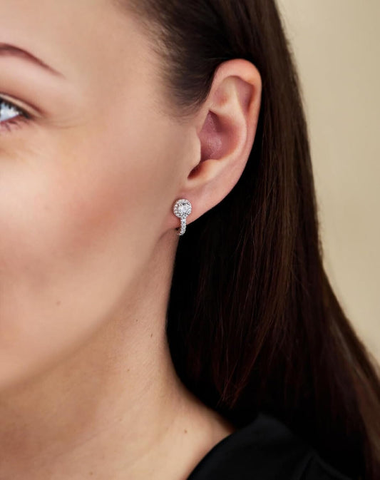 Schöner-SD kleine 925 Silbercreolen zierliche Ohrringe rund