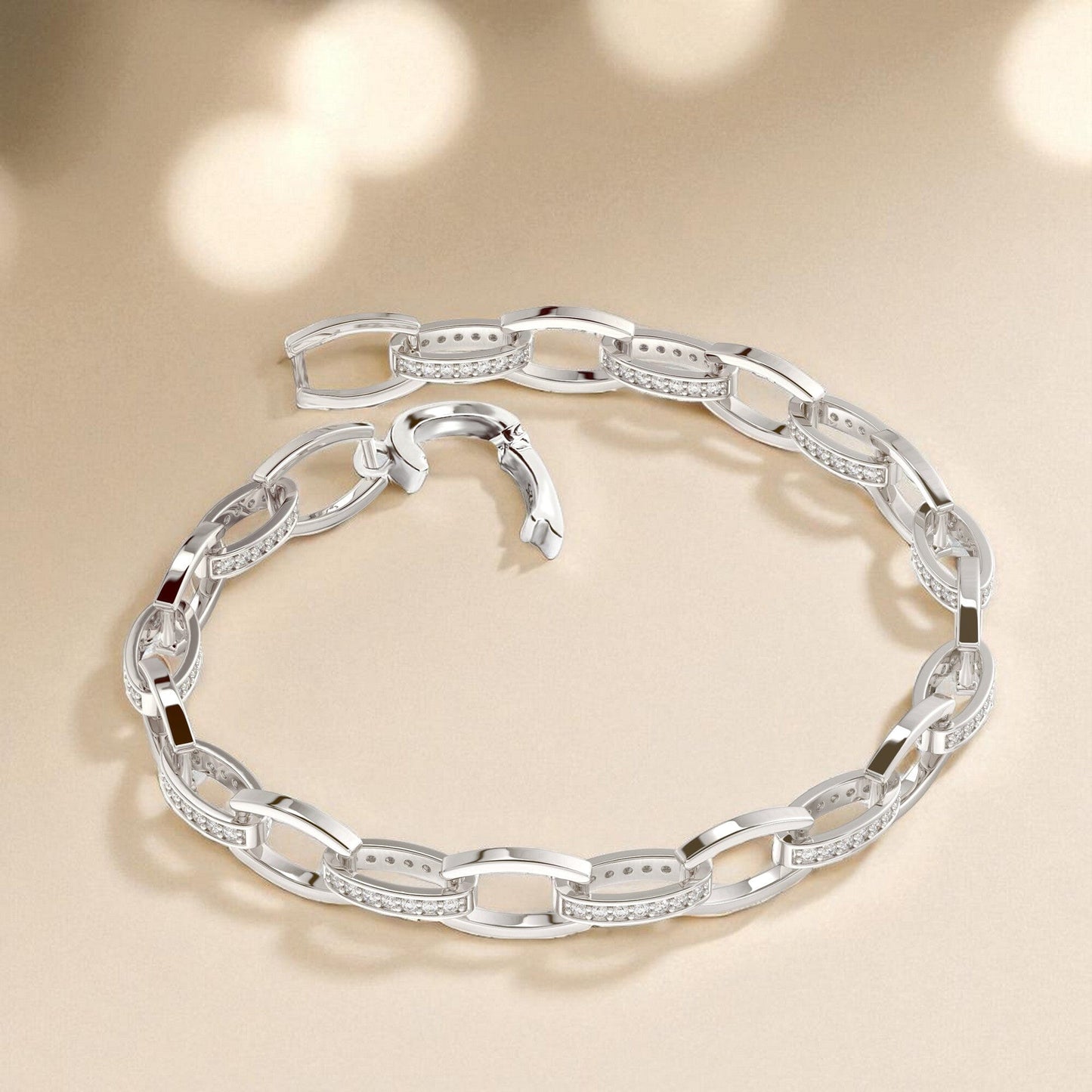 Armband Gliederarmband 925 Silber mit Zirkonia Schöner-SD