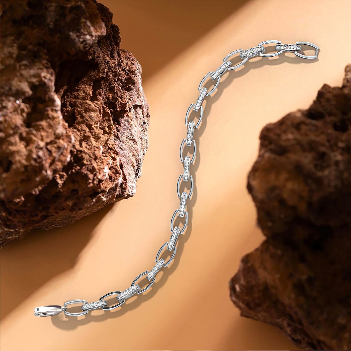 Armband Gliederarmband 925 Silber mit Zirkonia Schöner-SD