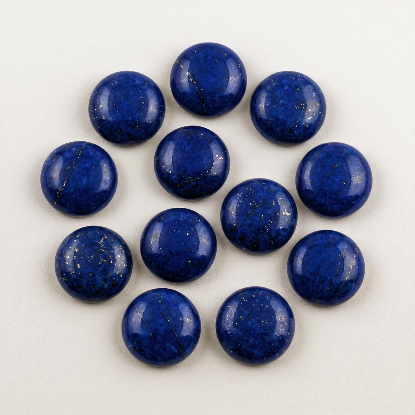 Anhänger Lapislazuli Anhänger 925 Silber mit 10 mm Naturstein Schöner-SD