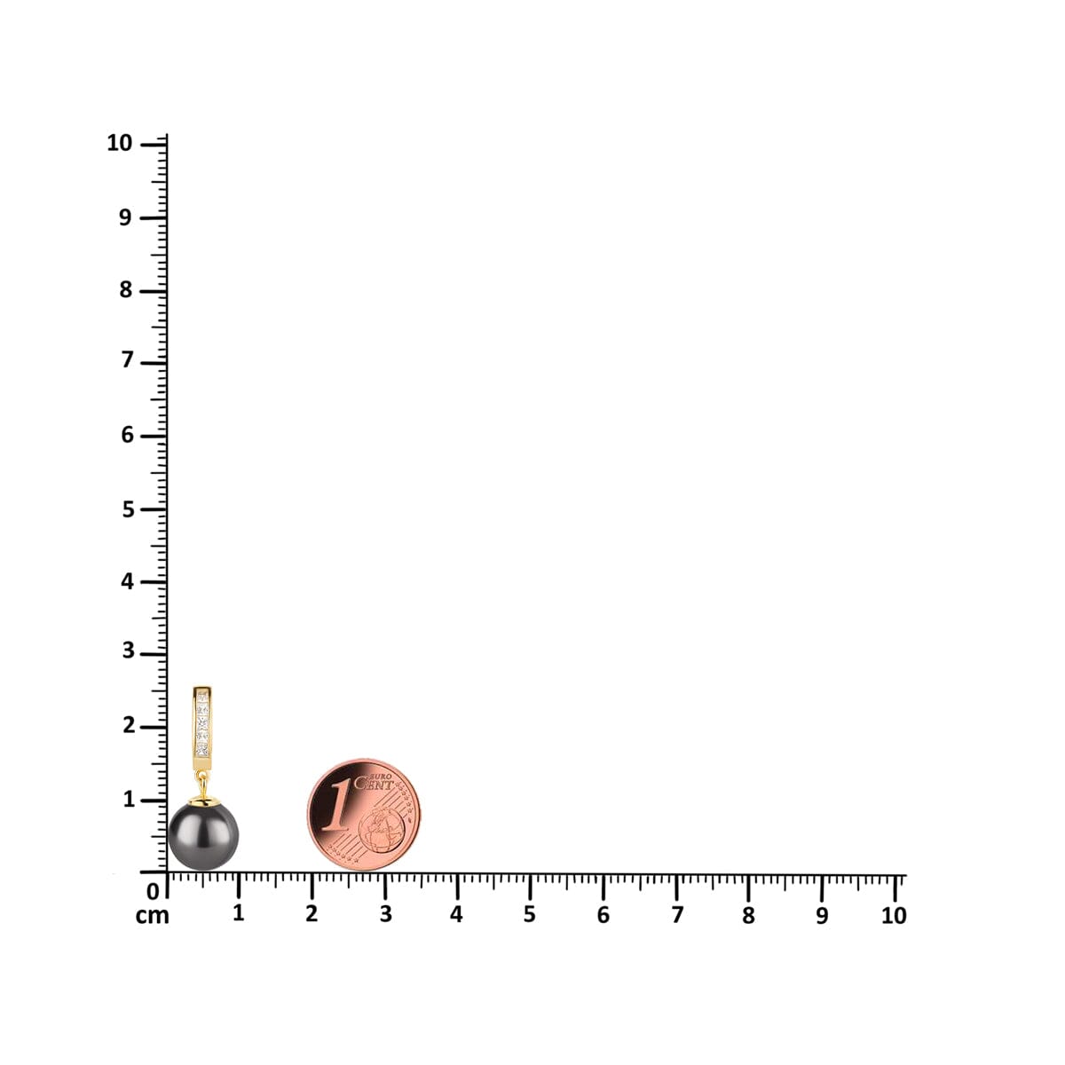 Ohrringe Vergoldete Perlen Creolen Ohrhänger aus 925 Silber Schöner-SD