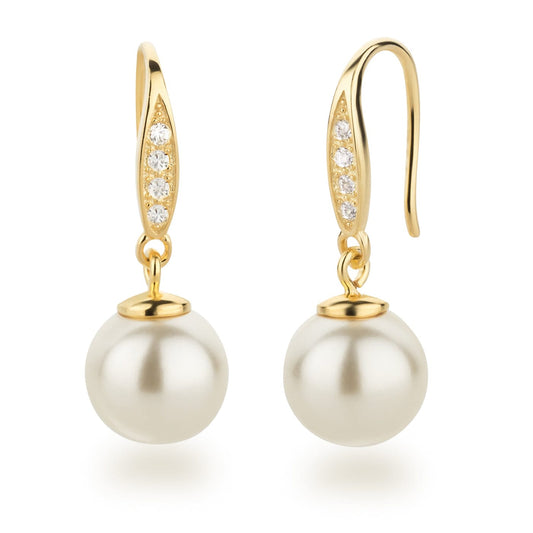 Schmuckset Perlenset Damen 925 Silber vergoldet Schöner-SD