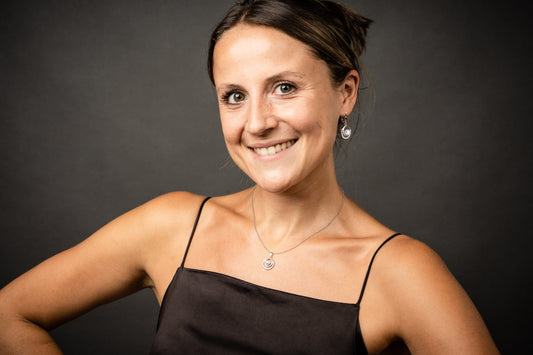 Ohrringe Ohrhänger Kringel rund 925 Silber mit Perle Schöner-SD