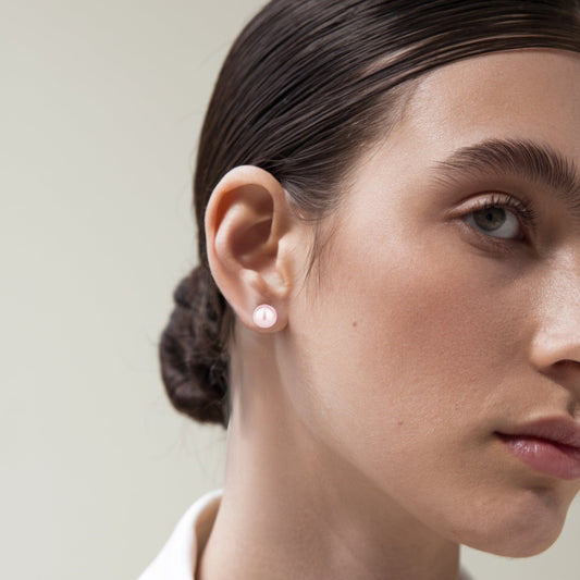 Ohrringe Perlenohrstecker 6mm 8mm Perle 925 Silber Farbwahl Schöner-SD