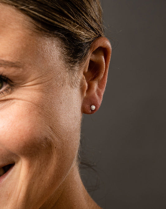 Ohrringe Ohrstecker 925 Silber kleiner Zirkonia Stein 2,5 mm Schöner-SD