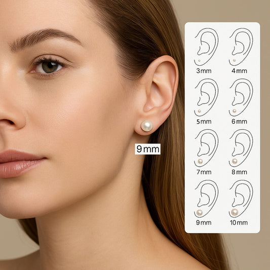 Ohrringe Perlen Ohrstecker 925 Silber mit Süßwasserperlen in AAAA-Qualität Schöner-SD