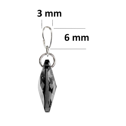 Anhänger Kleiner Tropfen Anhänger 16mm Markenkristall, Farbwahl Schöner-SD