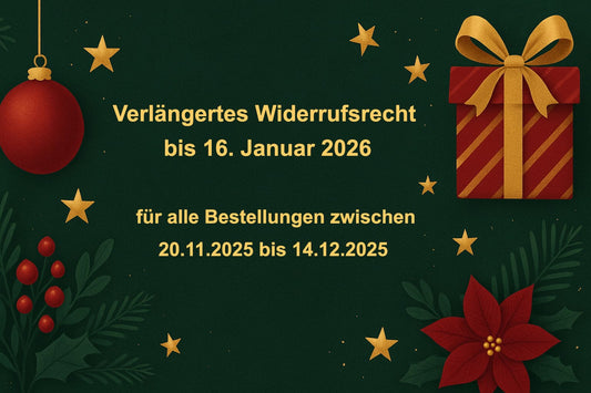 Weihnachtsbild mit Info zur Widerrufsfrist