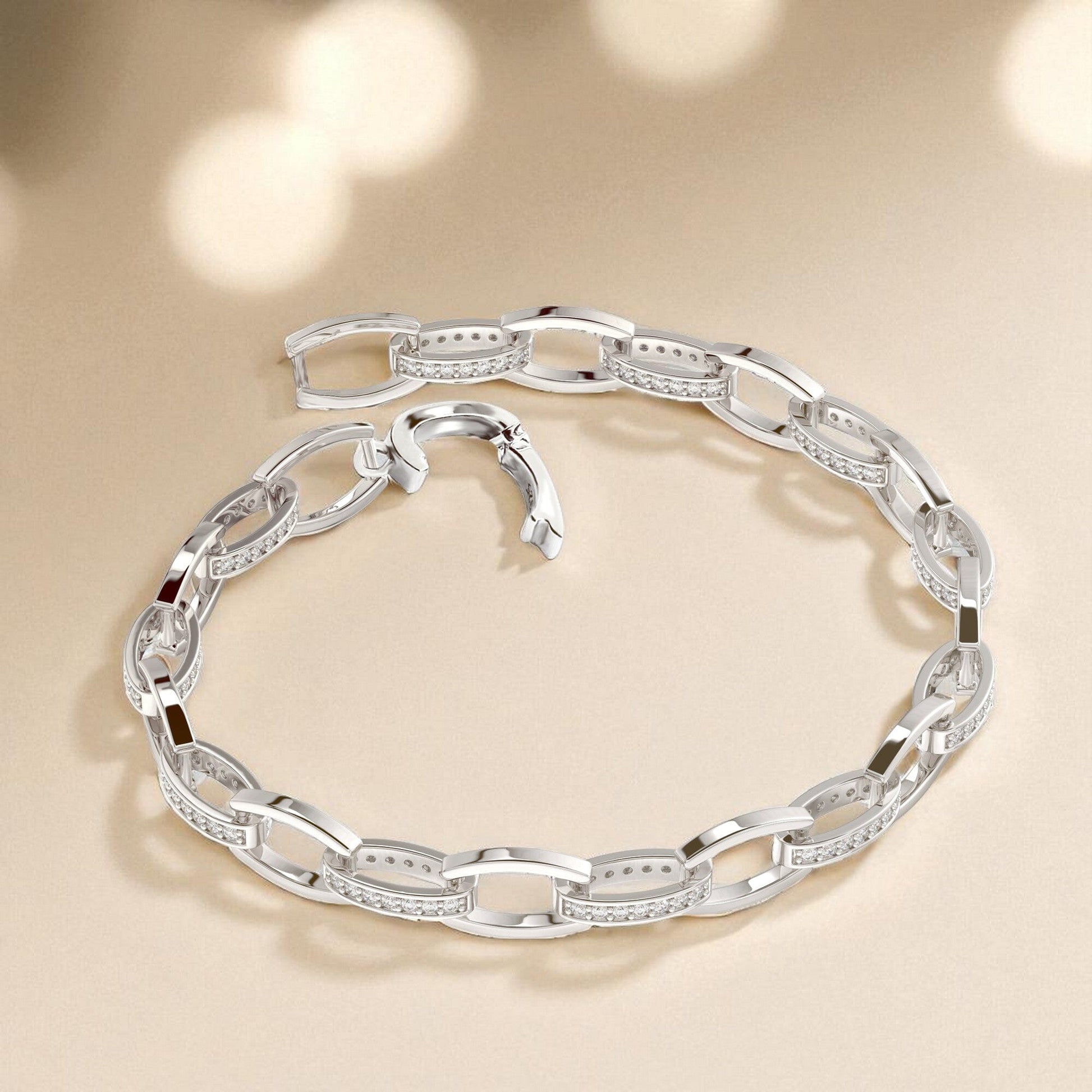 Armband Gliederarmband 925 Silber mit Zirkonia Schöner-SD 
