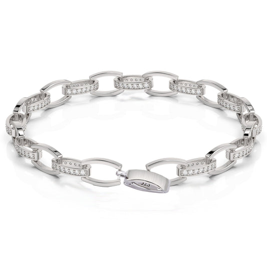 Armband Gliederarmband 925 Silber mit Zirkonia Schöner-SD 