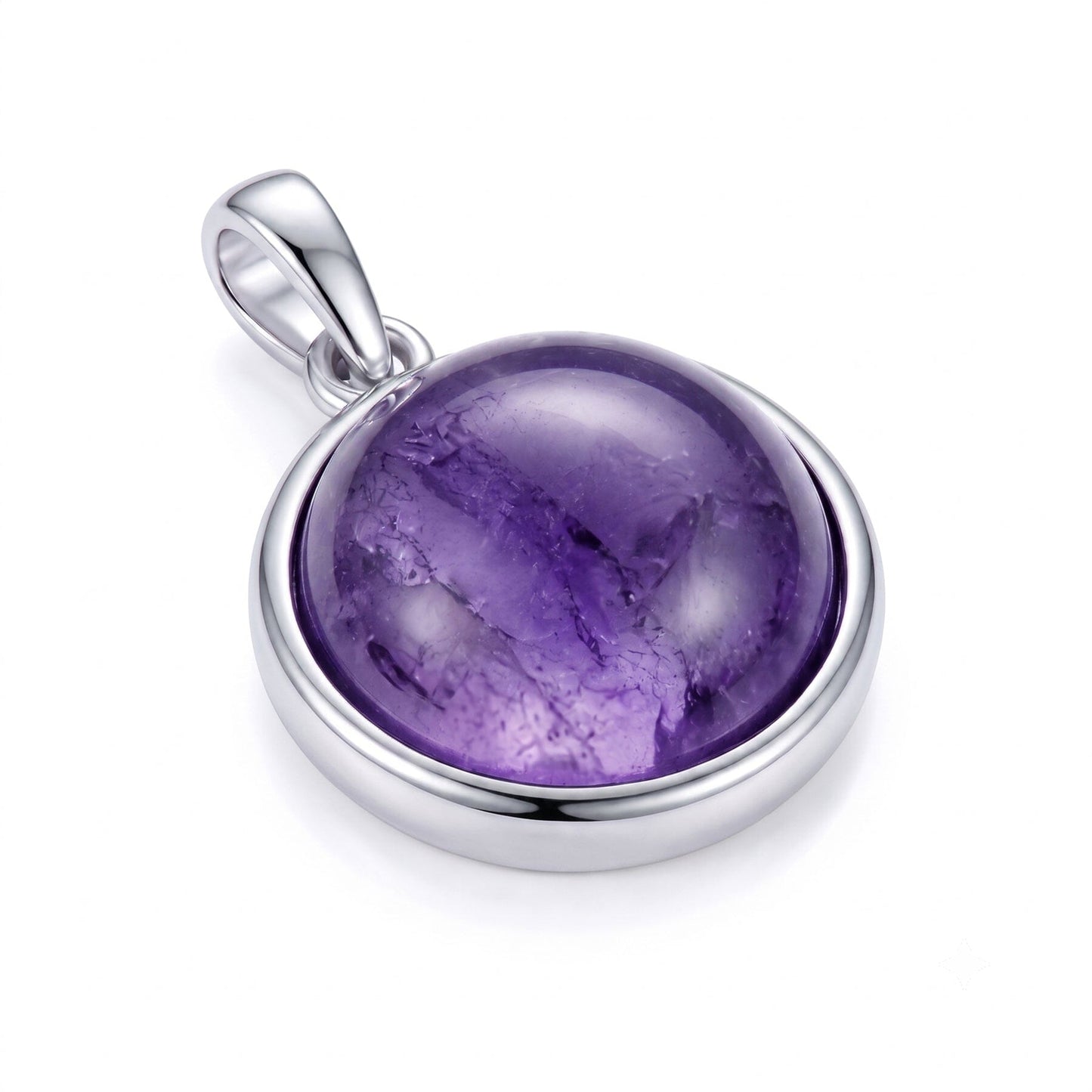 Anhänger Amethyst-Anhänger aus 925 Silber ohne Kette Schöner-SD 
