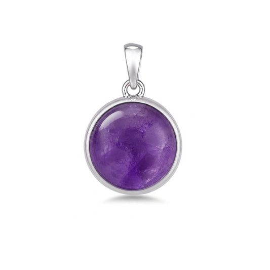 Anhänger Amethyst-Anhänger aus 925 Silber ohne Kette Schöner-SD 