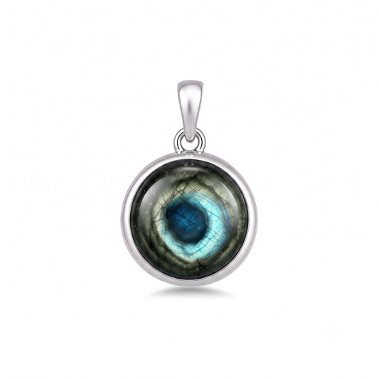 Anhänger Labradorit-Anhänger mit blauem Schimmer ohne Kette Schöner-SD 