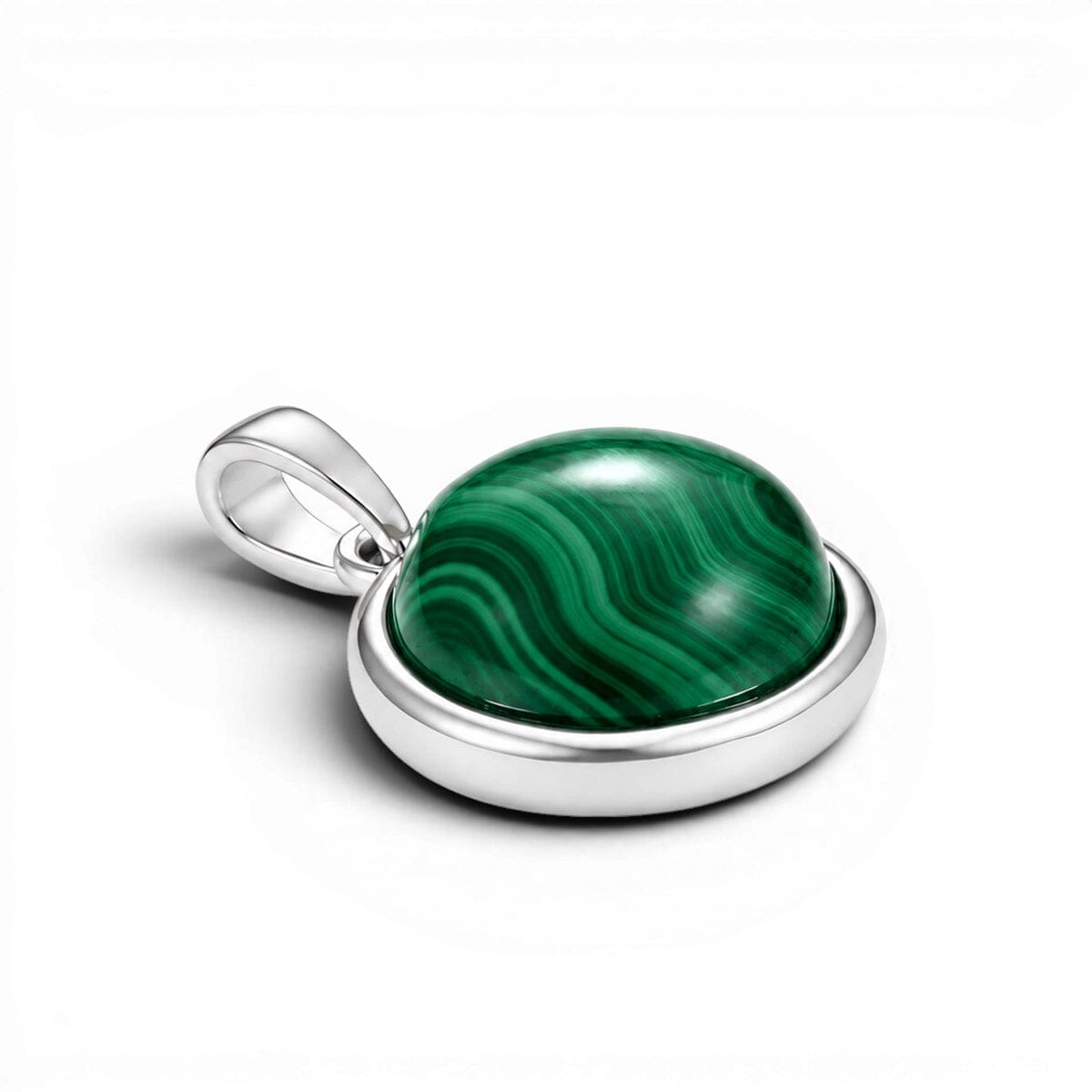 Anhänger Malachit-Anhänger aus 925 Silber ohne Kette Schöner-SD 