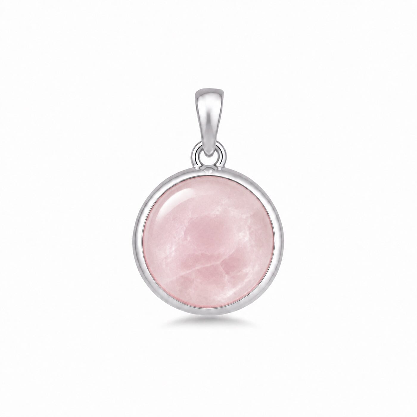 Anhänger Rosenquarz-Anhänger aus 925 Silber ohne Kette Schöner-SD 