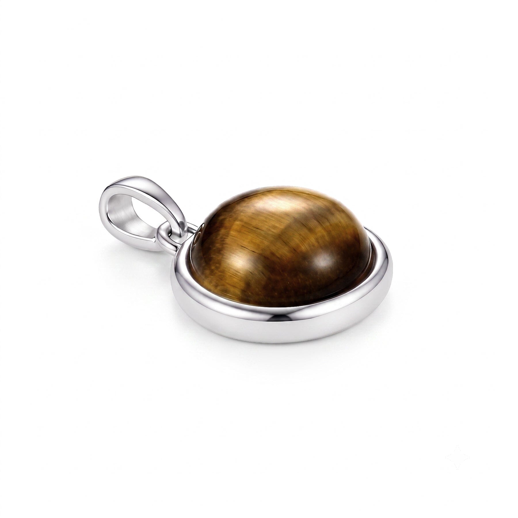 Anhänger Tigerauge-Anhänger aus 925 Silber ohne Kette Schöner-SD 