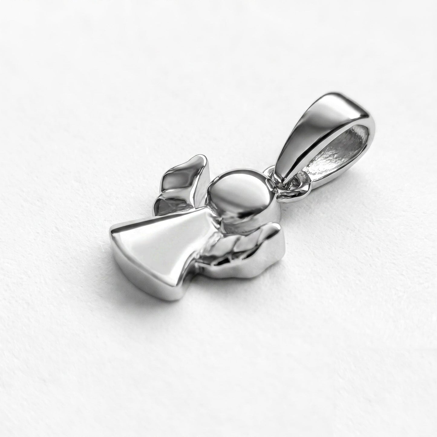 Anhänger Engel Anhänger klein 925 Silber rhodiniert Schutzengel Schöner-SD 