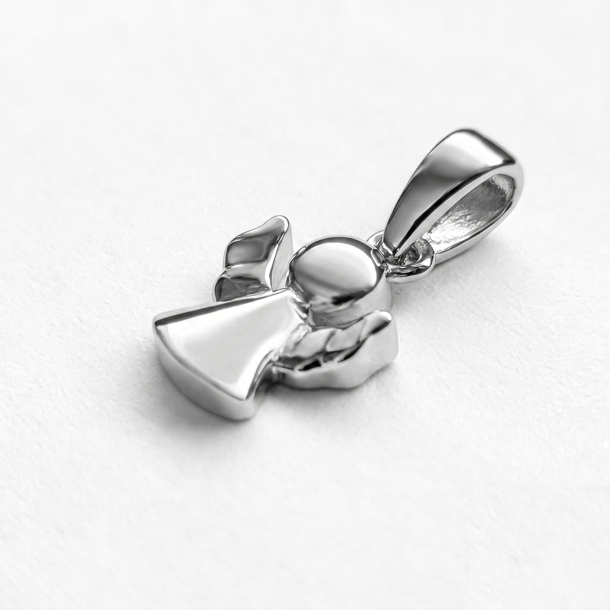 Anhänger Engel Anhänger klein 925 Silber rhodiniert Schutzengel Schöner-SD 