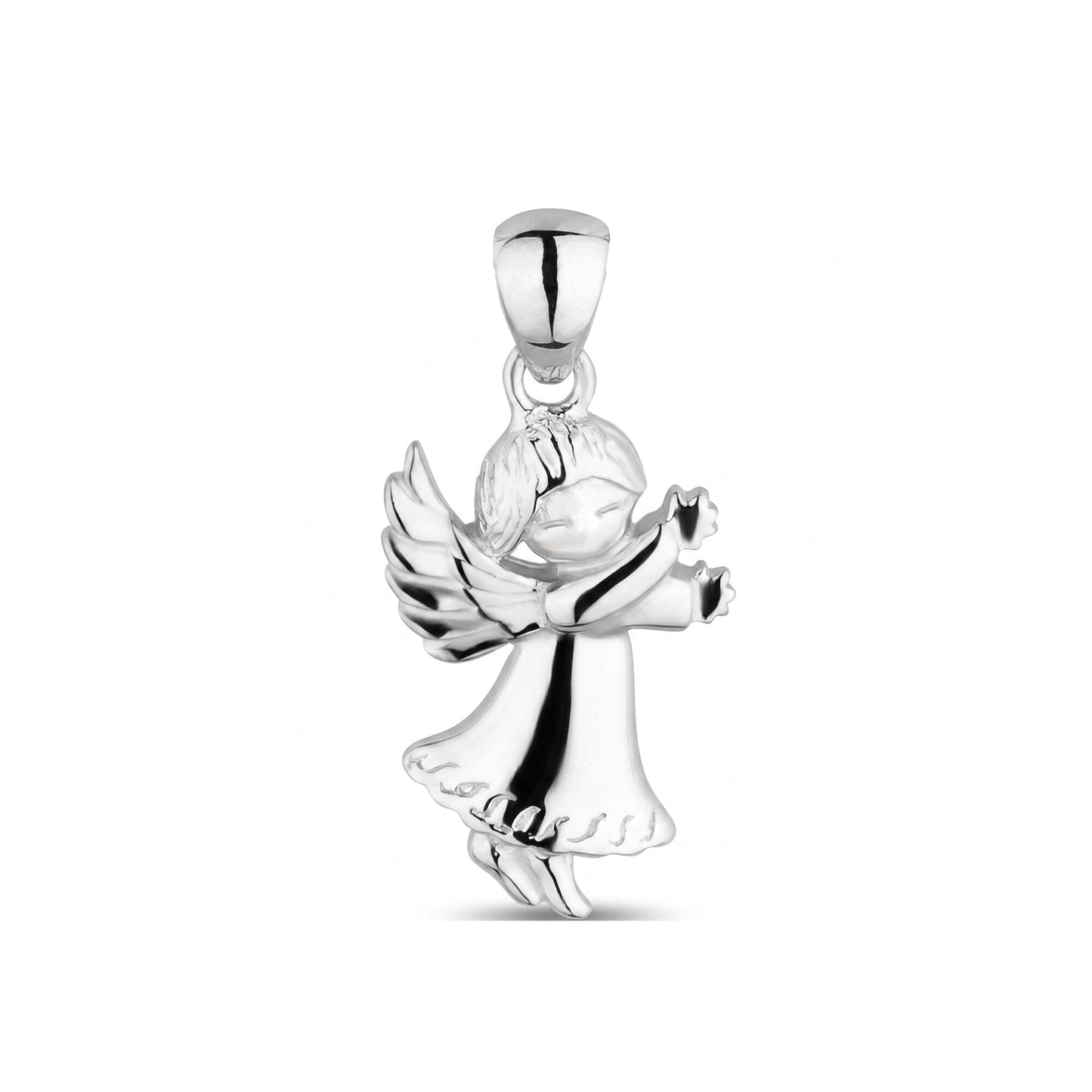 Anhänger Schutzengel Anhänger 925 Silber Engel 24 mm Schöner-SD 