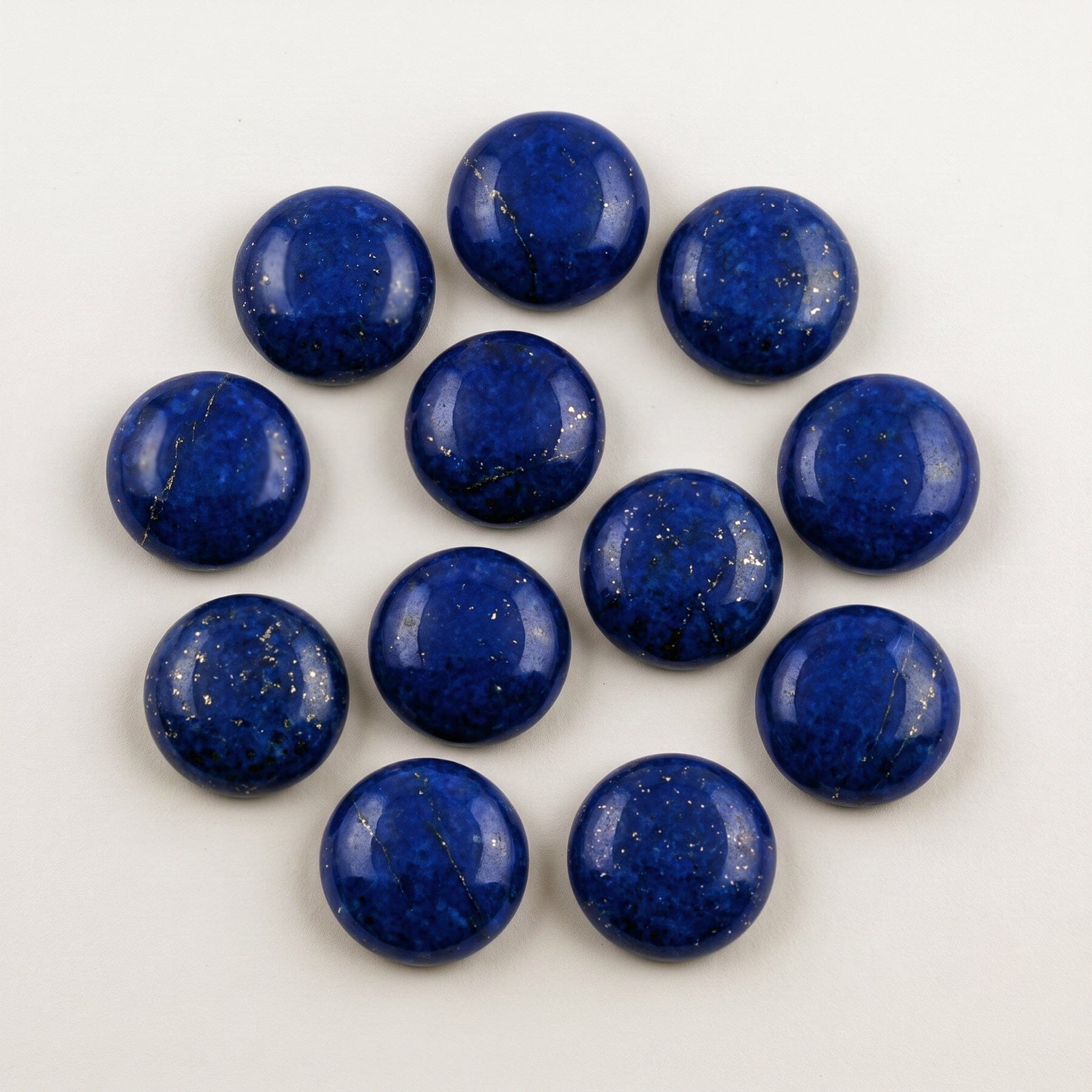 Anhänger Lapislazuli Anhänger 925 Silber mit 10 mm Naturstein Schöner-SD 