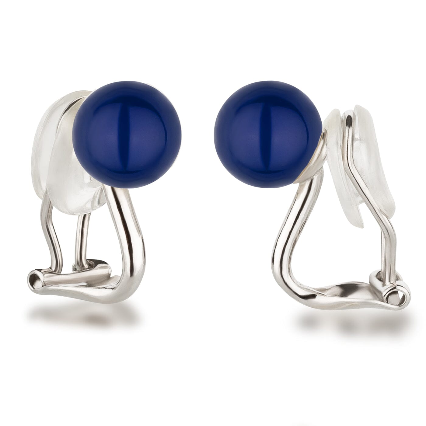 Ohrringe Lapislazuli-Blau Perlenohrringe Ohrclips mit 8mm Perlen Farbwahl Schöner-SD 