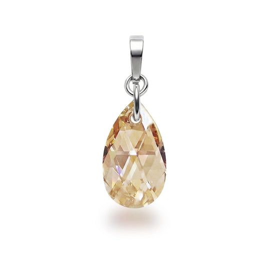 Anhänger Golden Shadow Kleiner Tropfen Anhänger 16mm Markenkristall, Farbwahl Schöner-SD 