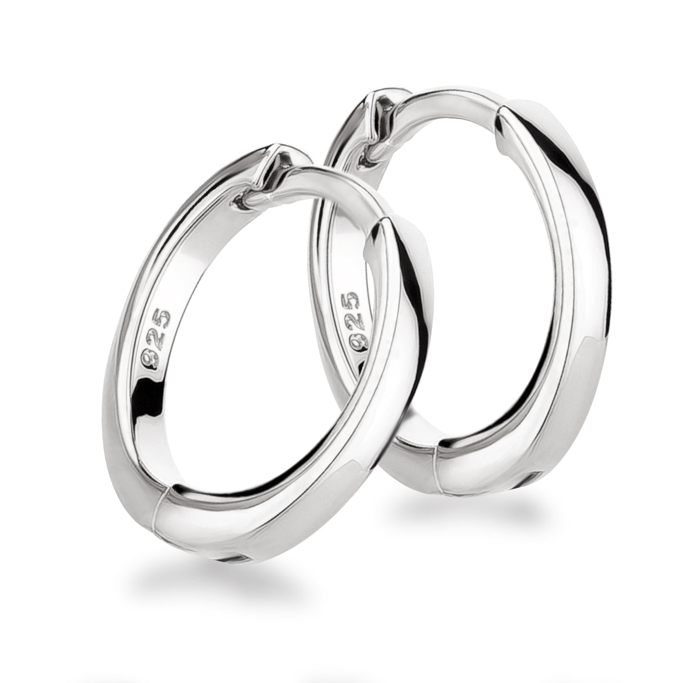 Massive Creolen 13 mm aus 925 Silber