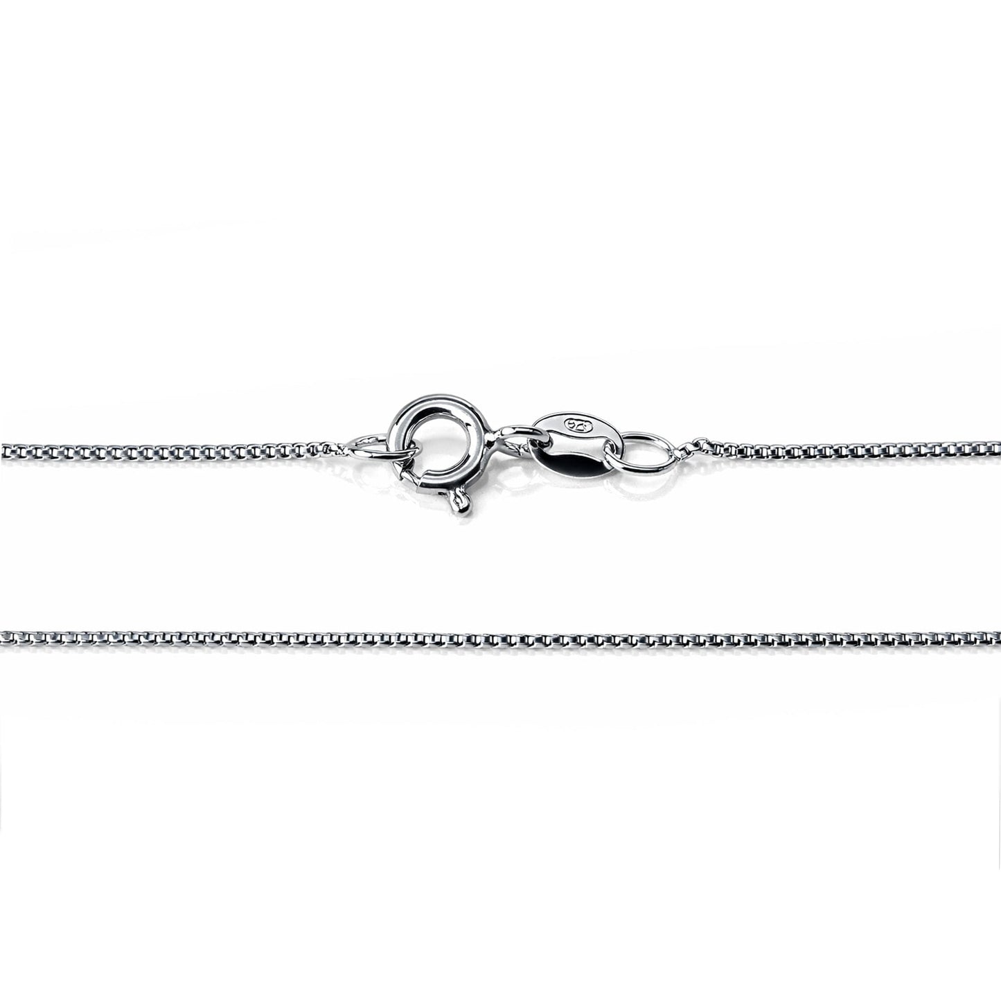 Halskette 36 cm Feine Venezianerkette 925 Silber rhodiniert  Schöner-SD