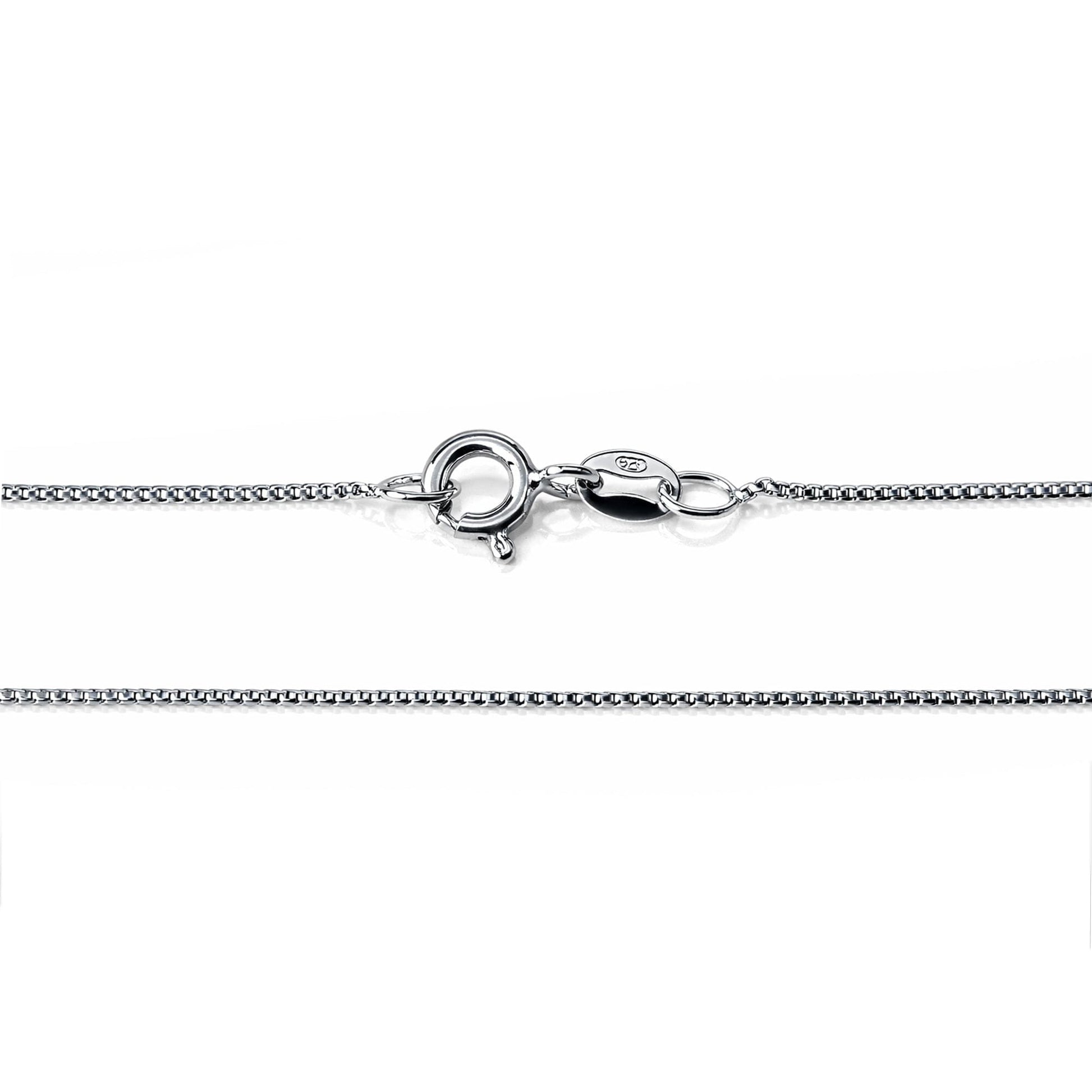 Halskette 36 cm Feine Venezianerkette 925 Silber rhodiniert  Schöner-SD